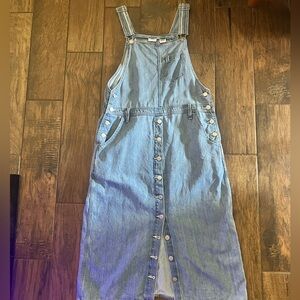 Levi's Blue Denim Midi Dress